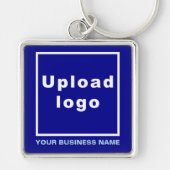 Blue Square Premiumのビジネス名とロゴ キーホルダー (正面)
