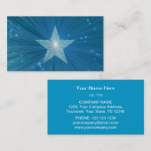 Blue Starビジネスカードテンプレート 名刺 (正面/裏面)