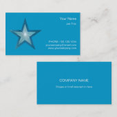 Blue Star名刺のサイドスターブルー 名刺 (正面/裏面)