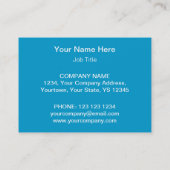 Blue Star名刺テンプレートぽっちゃり 名刺 (裏面)