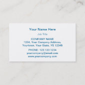 Blue Star名刺テンプレート（白） 名刺 (裏面)