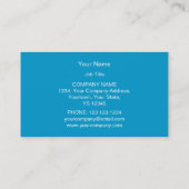 Blue Star 3つ星の名刺ブルー 名刺 (裏面)