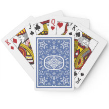 Blue Star Back Bicycle Cards