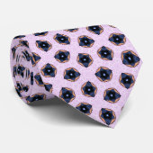 Blue Star Flowers On Lilac ネクタイ (ロール)