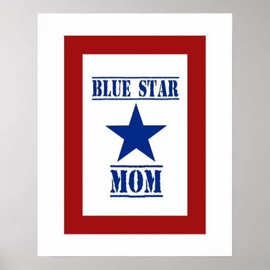 Blue Star Mom Military ポスター (正面)