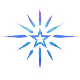 Blue Star Shine Minimalist Mug | Glow Art コーヒーマグカップ