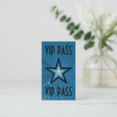 Blue Star 'VIP PASS'名刺ブラックバック 名刺 (スタンド正面)