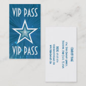 Blue Star 'VIP PASS'名刺ホワイトバック 名刺 (正面/裏面)