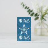Blue Star 'VIP PASS'名刺ホワイトバック 名刺 (スタンド正面)