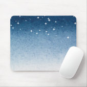 Blue Starry Gradient Mousepad マウスパッド (マウス)