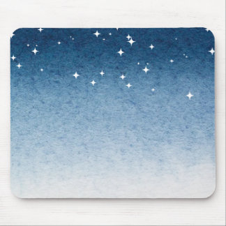 Blue Starry Gradient Mousepad マウスパッド