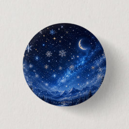 BLUE STARRY NIGHT SKY | CELESTIAL PIN PERSONALIZED 缶バッジ