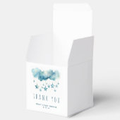 Blue starry sky and fluffy clouds thank you フェイバーボックス (オープン)