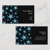 Blue Starsの名刺のサイドブラック 名刺 (正面/裏面)