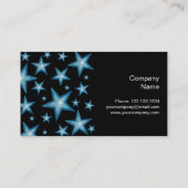 Blue Starsの名刺のサイドブラック 名刺 (裏面)