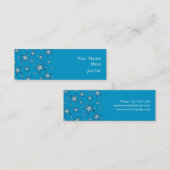 Blue Starsの名刺サイドの白スキニー スキニー名刺 (正面/裏面)