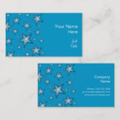 Blue Stars名刺のサイドブルー 名刺 (正面/裏面)