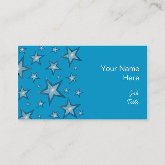 Blue Stars名刺のサイドブルー 名刺 (正面)