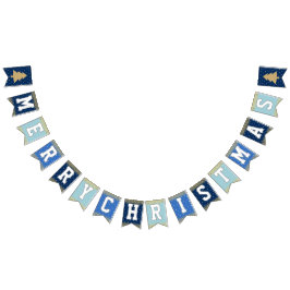 Blue Stars Christmas Party バンティングフラッグ