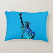 Blue Statue of Lady Liberty アクセントクッション (裏面)
