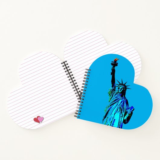 Blue Statue of Lady Liberty ノートブック (内部)