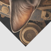 blue steampunk cat AIアートティッシュペーパー 薄葉紙 (詳細)