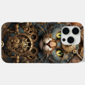 blue steampunk cat AI art iPhone 15 Pro Max Case Case-Mate iPhoneケース (裏面 (横))