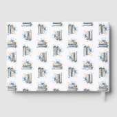 Blue Storybook Baby Shower Guest Book ゲストブック (裏面)