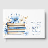 Blue Storybook Baby Shower Guest Book ゲストブック (正面)