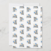 Blue Storybook Baby Shower Invitation Boy 招待状 (裏面)