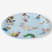 Blue Storybook Themed Paper Plate ペーパープレート (アングル)