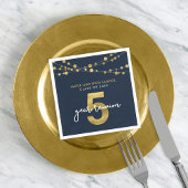 Blue Strings of Lights 5年クラス懇親会 スタンダードカクテルナプキン