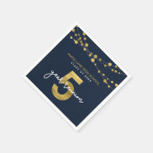 Blue Strings of Lights 5年クラス懇親会 スタンダードカクテルナプキン (角)