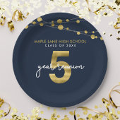 Blue Strings of Lights 5年クラス懇親会 ペーパープレート