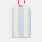 Blue Stripe Heart Valentine Baby Shower Favor ギフトタグ (裏面)