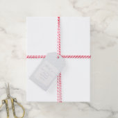 Blue Striped  Baptism Thank You  ギフトタグ (より糸付き)