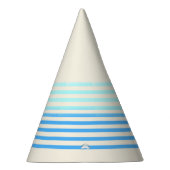 Blue Striped Birthday Party Hat パーティーハット (右)