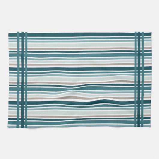 Blue Striped Kitchen Towels  キッチンタオル (横)