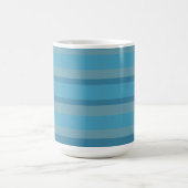 Blue striped monochromatic コーヒーマグカップ (中央)