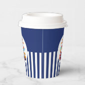Blue Striped Truck Birthday Theme 紙コップ (右)