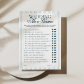 Blue Striped Wedding Show Game Card 招待状