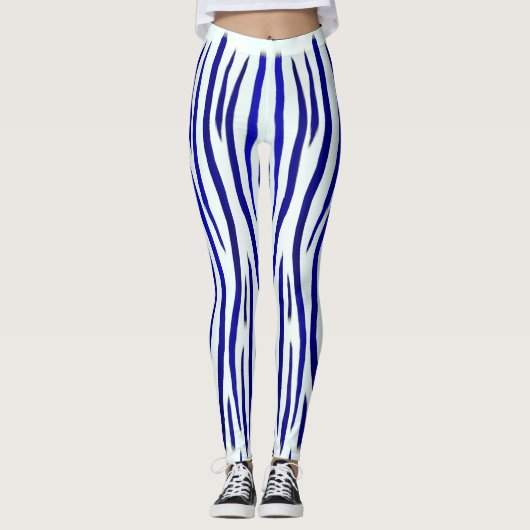 Blue Stripes レギンス (正面)