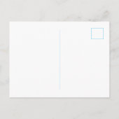 Blue Stripes Couples Personalized Statione ポストカード (裏面)