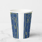 Blue Stripes Italian Themed Ciao Baby 紙コップ (右)