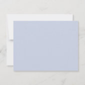 Blue Stripes Teddy Bear Nursery Note Card 招待状 (裏面)