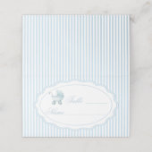 Blue Stroller Baby Boy Shower Table Numbers プレイスカード (外部開封)