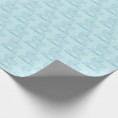 Blue Stroller Pattern Wrapping Paper ラッピングペーパー (角)