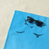 Blue Summer, Bright Sky, White Name ビーチタオル (インサイチュ)