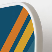 Blue Sun Angled Striping with Name ピックルボールラケット (左詳細)