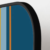 Blue Sun Board Stripes with Name ピックルボールラケット (左詳細)